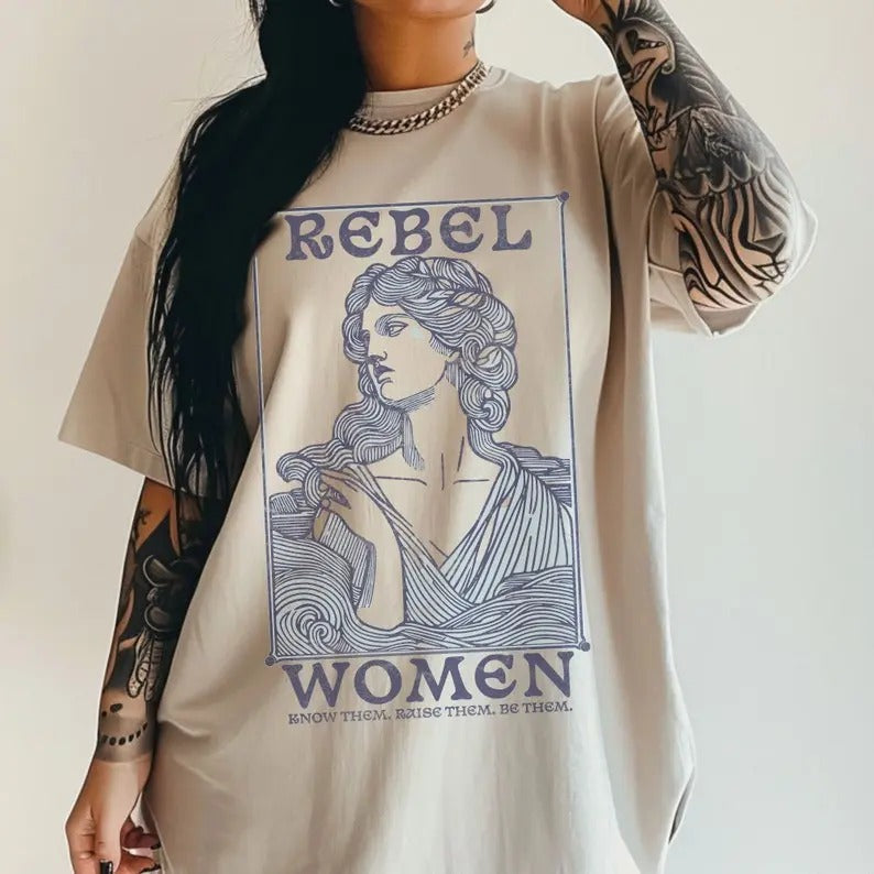 Rebel Women Shirt Medusa Shirt Greek Mythology Shirt Greek Apparel Feminism Shirt Greek Goddess Medusa Costume Grl Pwr Smash The Patriarchy