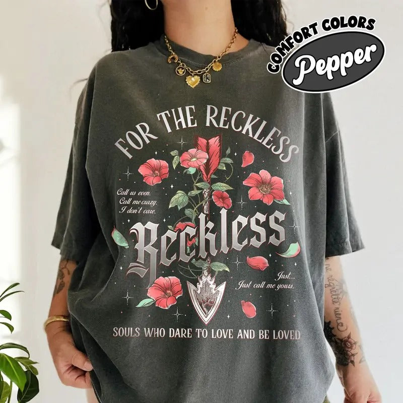 Reckless Lauren Roberts Bookish Comfort Colors Shirt, Powerless Series Shirt, Kai And Paedyn Fan Merch, Romantasy Shirt...