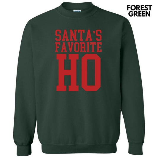 Red - Santa's Favorite Ho Sweatshirt 'NLB'