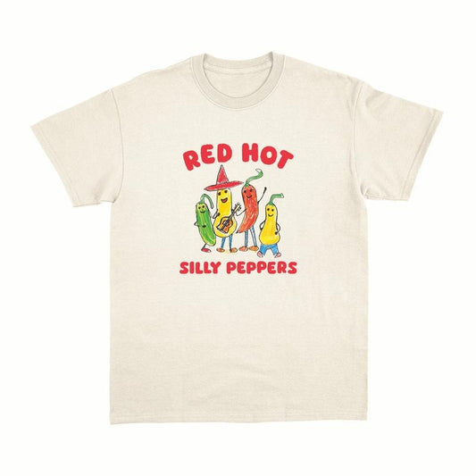 Red Hot Silly Peppers T-Shirt, Trending Unisex Tee Shirt, Unique Shirt Gift, Cute Chilli Music Band Tee Hoodie, Sweatshirt