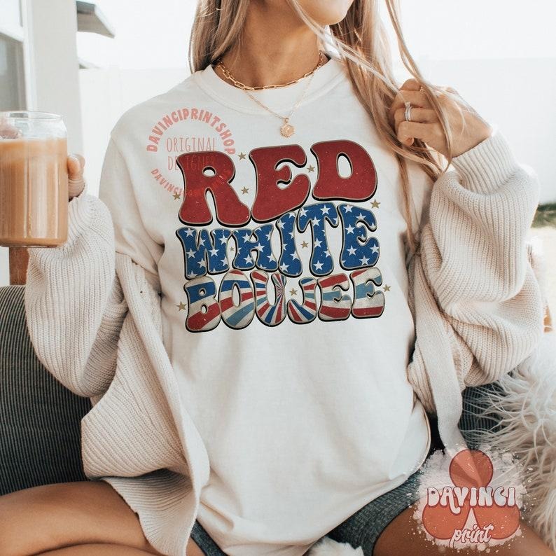 Red White Boujee , 4th Of July , Usa Flag , Independence Day , Fourth of Julystyle{n002}2