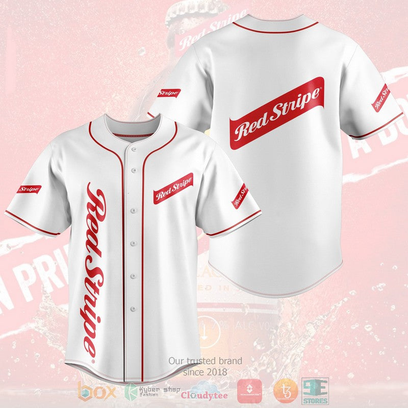 Red Stripe Baseball shirt