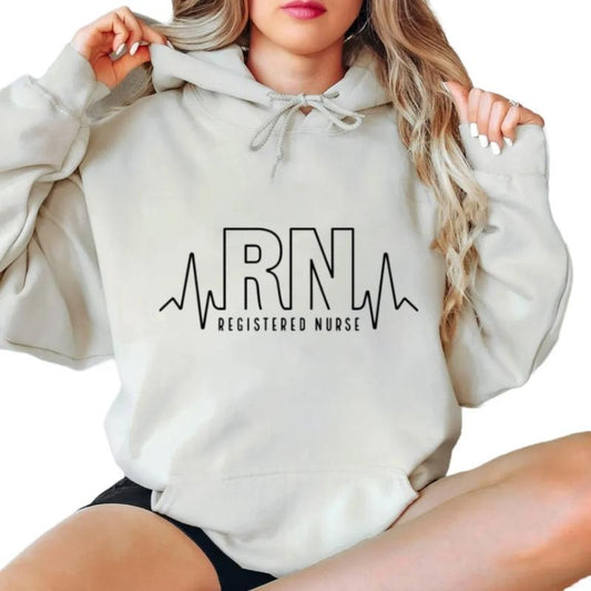 Registered Nurse Sweatshirt, Registered Nurse Hoodie, Nurse Tshirt Gift, Gift For Nurse, Nurse Appreciation Gift, Unisex Crewneck Pullover Tee, Casual Clothing