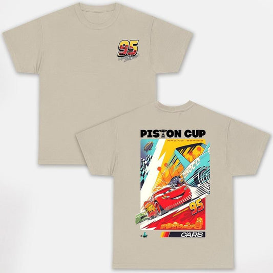 Regular Vintage Lightning Mcqueen Piston Cup Shirt, Two Sided Shirt, Lightning McQueen Race 95 Portrait, Double Sided Version T-shirts Sweatshirt, Hoodie, Comfort Colors