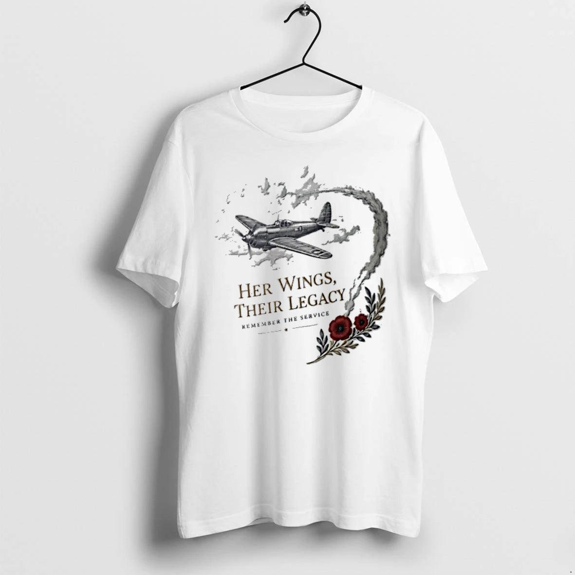 Remembrance Day Her Wings Their Legacy Remember The Service Tshirts Sweater