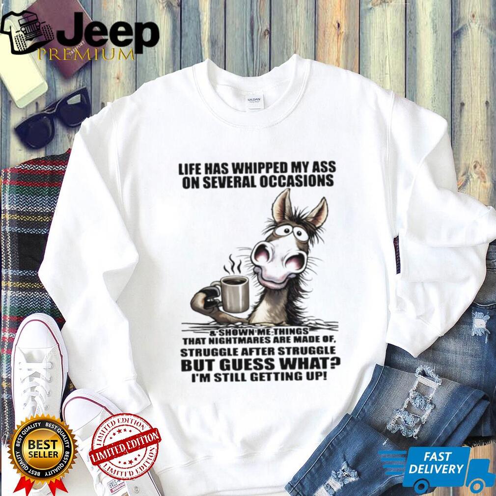 Resilient Donkey “Still Getting Up” Life Struggles Funny Tee