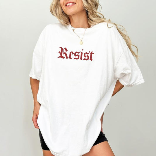 Resist Comfort Colors Shirt, Activism T-shirt, Protect Women Rights Graphic Tee, Feminist Clothing, Social Justice...