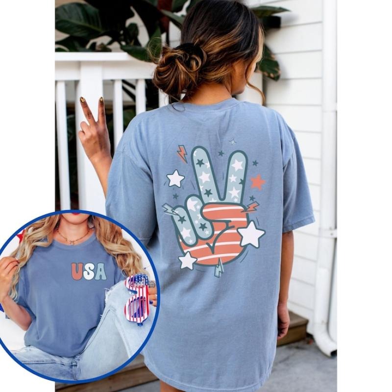 Retro 4th of July Shirt, Groovy 4th of July Shirt, USA Shirt, Patriotic Shirt, Stars and Stripes, Retro America Shirt...