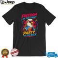 Retro 80s Eagle Mullet Freedom In The Front Party In The Back USA T Shirt