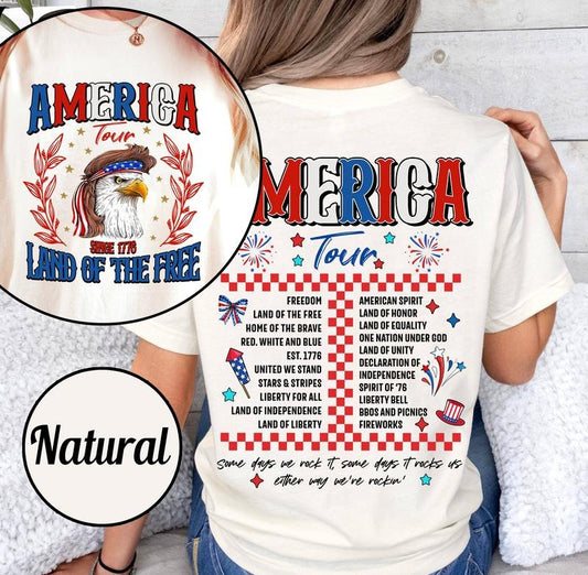 Retro America Tour 1776 Shirt 4th Of July Shirt 1776 Independence Day America American Eagle Patriotic Eagle  T-shirt, sweater and Hoodie