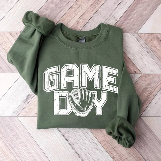 Retro Baseball Game Day Sweatshirt, Baseball Mama Sweatshirt, Baseball Season Shirt for Mom, Baseball Team Gift, School Sport Game Day Shirt