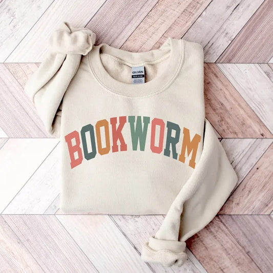 Retro Bookworm Sweatshirt, Teacher Book Sweatshirt, Reading Shirt, ESL Teacher Sweatshirt, Cute Teacher Reading...