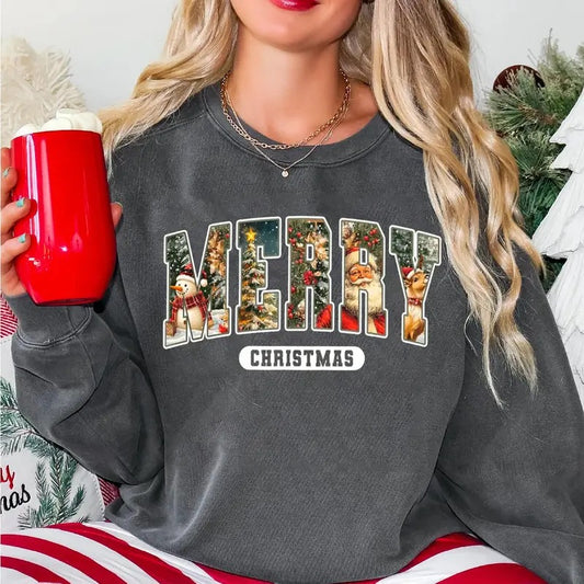 Retro Christmas Sweatshirt, Christmas Shirt, Vintage Christmas Sweater, Santa Claus Shirt, Vintage Christmas Sweatshirt, Merry Christmas Shirt,
