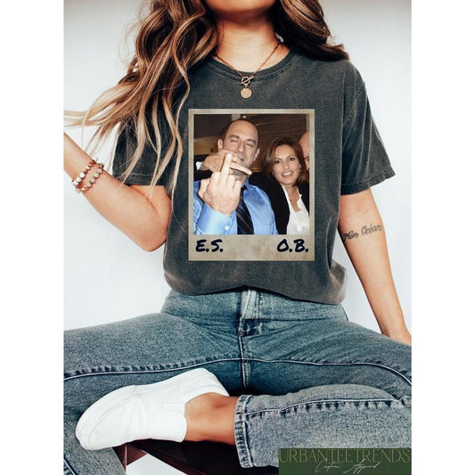 Retro Comfort Elliot Stabler And Olivia Benson Shirt, Elliot And Olivia Tshirt, Law And Order SVU Tee, 90s Graphic Tee, 90s Movie Tshirt