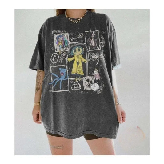 Retro Coraline Shirt, Vintage Halloween Coraline Shirt, Spooky movie Tee, Coraline Doll Shirt, Coraline Best For Coraline Movie Retro Horror