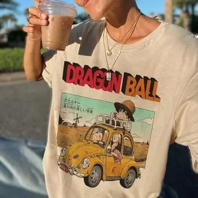 Retro Dragon Bal T-shirt, Vintage 90s style top clothing, Unisex graphic Streetwear shirts