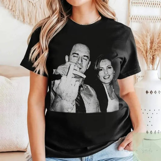 Retro Elliot Stabler And Olivia Benson T-Shirt, Elliot And Olivia Shirt, Law And Order SVU Tees, 90s Graphic Tee, 90s Movie T-Shirt