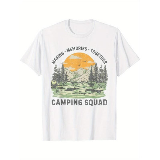 Retro Family Camping Group 2024 Set up Campers Camping Camp Squad T-shirt Made in USA