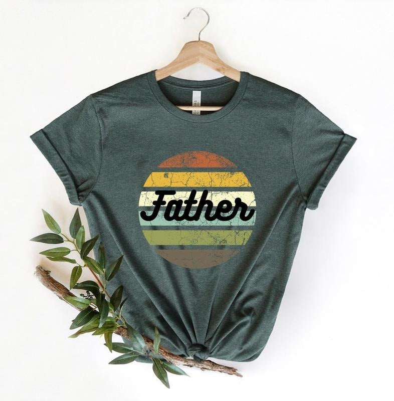 Retro Father Shirt,Father day Gift,gift for him,Retro Sunset Father Shirt,Birthday Gift For Dad,Best Dad Ever Shirt,Daddy...