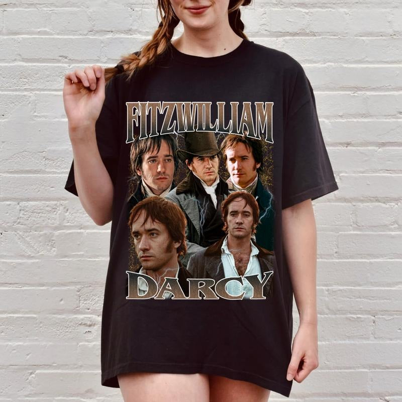 Retro Fitzwilliam Darcy T-Shirt, Bennett Dole Sweatshirt, Pride and Prejudice Hoodie, Matthew Macfadyen Actor Shirt, Movie Graphic Tee
