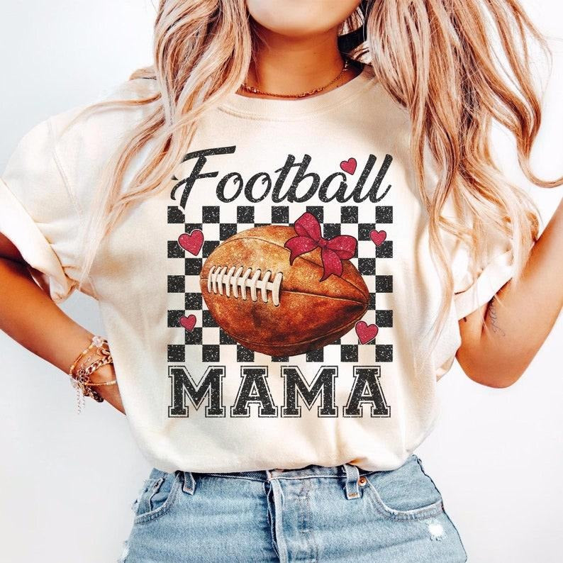 Retro Football Mama T-shirt, Football, Mom, Sports, Football Season