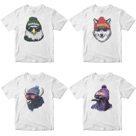 Retro Football Team T-Shirt, Vintage Mascot Graphic Tee, Unisex Sports Fan Crewneck, Football Shirt