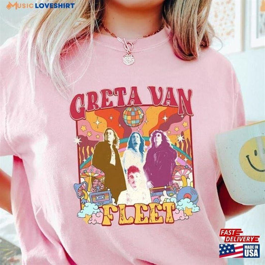 Retro Greta Van Fleet Shirt, Starcatcher World Tour Graphic Tee