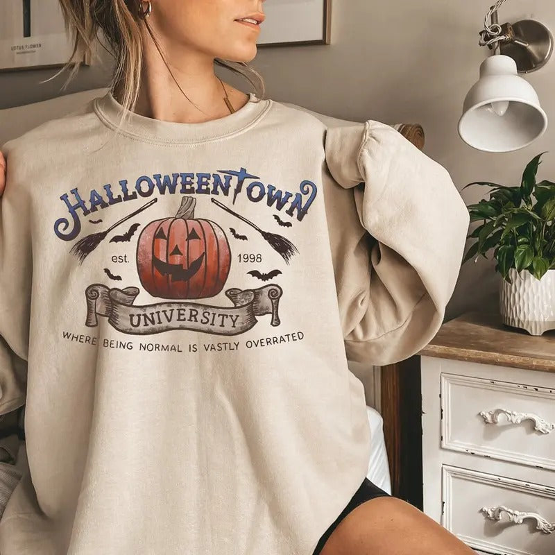 Retro Halloweentown University T-Shirt, Halloween Movie Nostalgia Shirt, Spooky Season Shirt