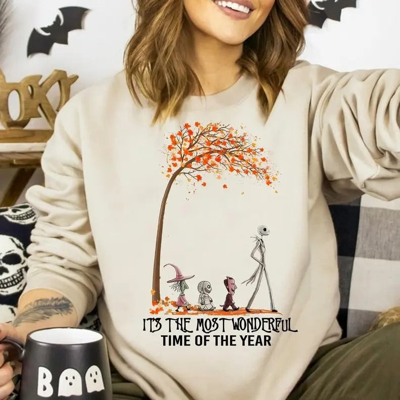 Retro It's the Most Wonderful Time of the Year Halloween T-shirt - Sweatshirt - Hoodie, Retro Halloween shirt, Halloween shirt, Halloween, Wonderful Time of the Year, Tee Print