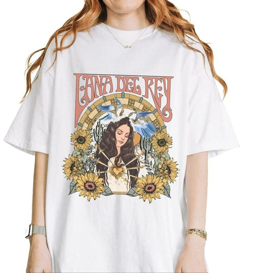 Retro L4na Tshirt, Vintage Album Merch, Concert Outfit Aesthetic Tee, Vintage Style 90s LDR Graphic Tee, Music Merchandise, Queen Of Sadcore, Unisex T-Shirt, Gifts For Men Women, Short Sleeve Tee Shirt