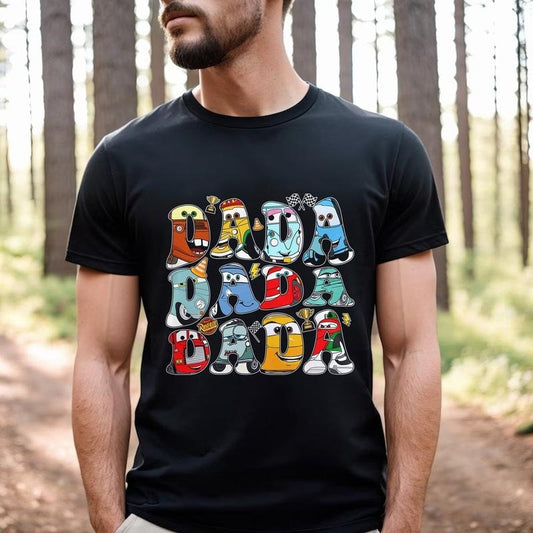 Retro Mc Que0n Cars Shirt,  Cars Movie Dada T-Shirt, cars movie Shirt, Piston Cup Champion Shirt, Car Dad Shirt Casual Classic