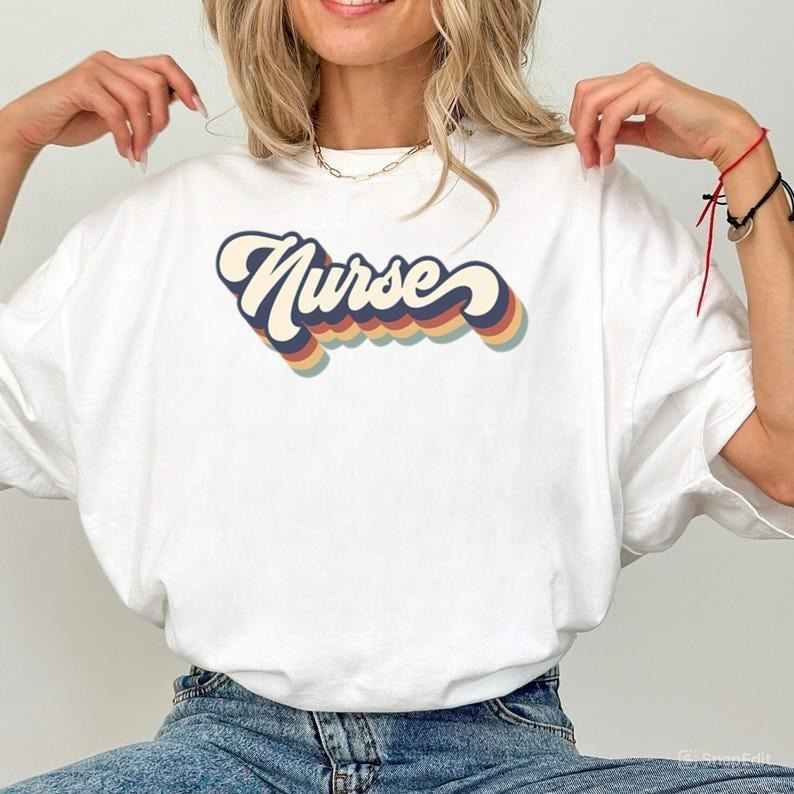 Retro Nurse Shirts, RN Shirts, Nurses Superhero, Nurse Week, Shirt For Woman, Nursing Shirt, Nursing School Tee,RN...