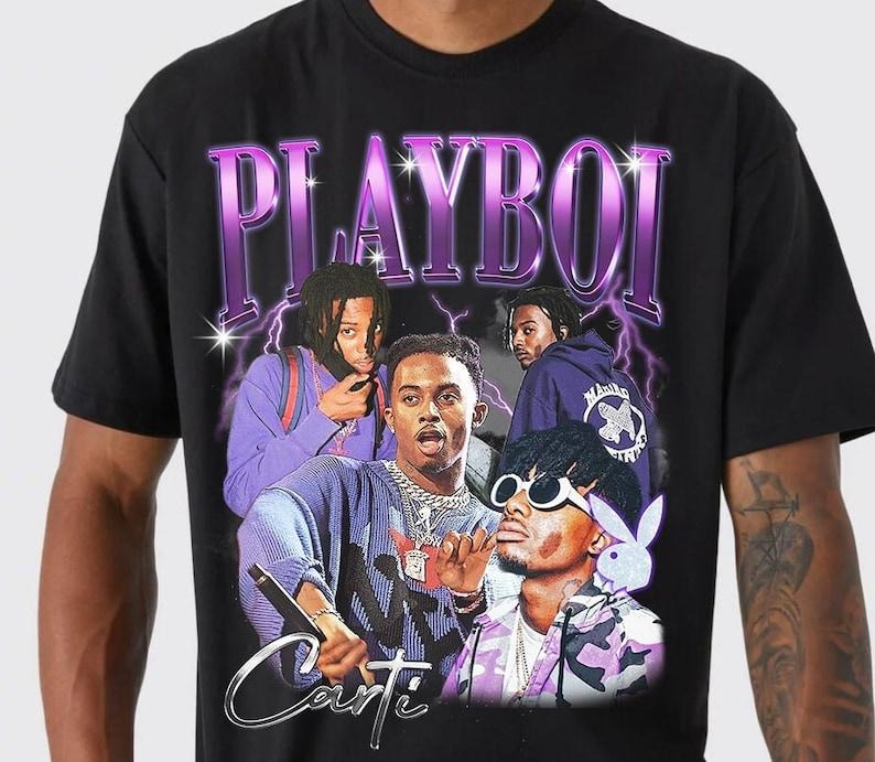 Retro Playboi Carti T-Shirt Hiphop Shirt, 90s tee, Rap Vintage Playboi Carti T-Shirt, Bootleg Retro 90s Fans Shirt, Unisex T-shirt.