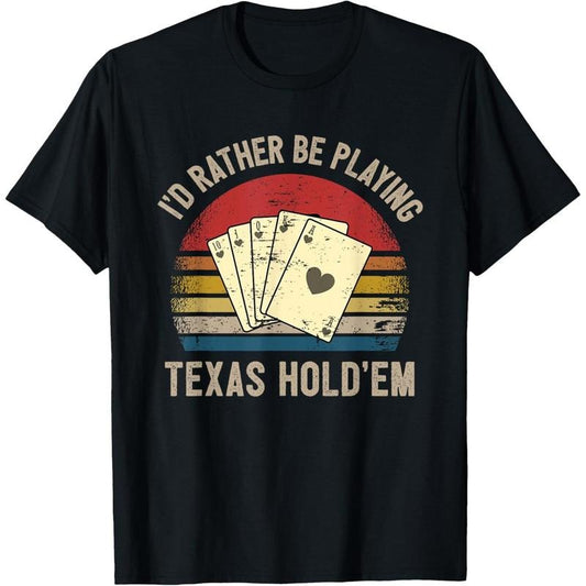 Retro Poker Player Texas Hold'em Poker Game Royal Flush T-Shirt made in usa Hoodie, Sweatshirt | WearSparks.com