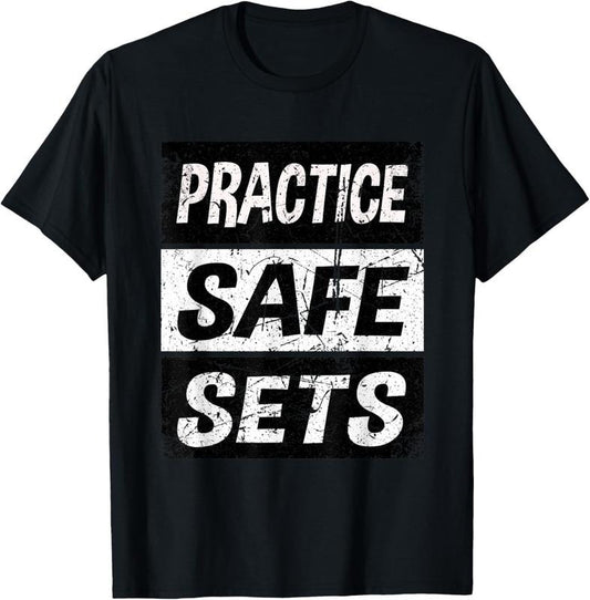 Retro Practice Safe Sets Shirt Weight Lifting Shirt Gym T-Shirt Hoodie, Sweatshirt | WearSparks.com