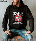 Retro Robot Flower Space Rocket Science Will Unite Us T Shirt