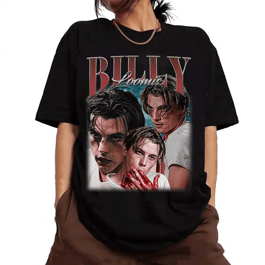 Retro Scream B1lly Loomis T-shirt, Let's Watch Scary Movie Shirt, Scary Horror Kill3r Fan T-Shirt, Halloween Gift for men and women Menswear Top