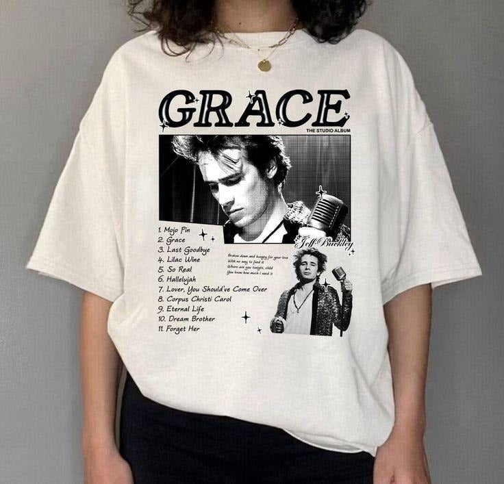 Retro Style Jeff Buckley Grace Album Unisex T-Shirt, Jeff Buckley Mystery White Boy Shirt, Halloween Giftstyle{n002}2