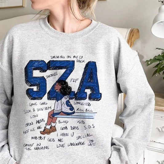 Retro Sza Sweatshirt, Sza Good Days Graphic T-Shirt, Sza Album Tee Shirt, Vintage Sza Album Inspired Sweatshirt, Sza Concert T-Shirt, Sza Hip Hop Tee, SZA Ctrl T-Shirt, Good Days Graphic Sweater, Best Gift For Sza Fans