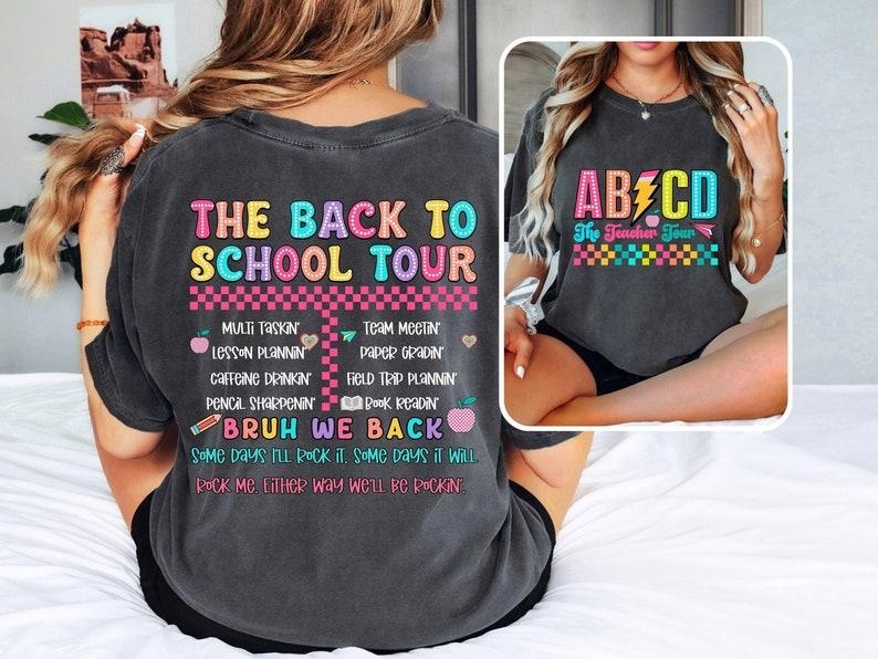 Retro Teacher Tour Shirt, ABCD Teacher Tour, Back To School Shirt, End of Year T-shirt, Teacher Gift, Teacher T-shirt, Elementary School  T-shirt, sweater and Hoodie