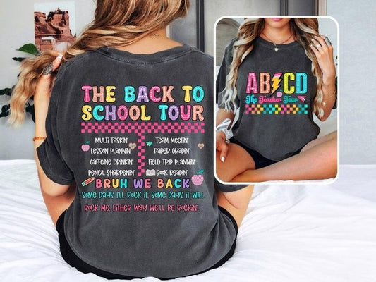 Retro Teacher Tour Shirt, ABCD Teacher Tour, Back To School Shirt, End of Year T-shirt, Teacher Gift, Teacher T-shirt, Elementary School  T-shirt, sweater and Hoodie