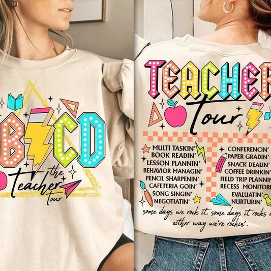 Retro Teacher , ABCD Teacher Tour , Back To School, End of Year Pnh, Teacher Gift, Kindergarten Teacher , Elementary School Latarshia Grant