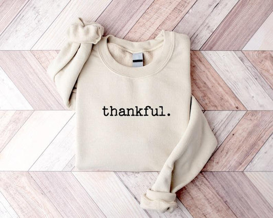 Retro Thankful Sweatshirt, Thankful Shirt, Womens Thanksgiving Sweatshirt, Cute Thanksgiving Shirt, Fall Clothing,...