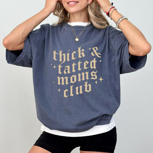 Retro Thicc Tatted Moms Club Shirt Comfort Colors, Tattooed Mama Tops, Vintage Tattoo Tees for Mom, Tattoos Are Trashy Sweatshirt, Gift Ideas for Mommy, Comfy Womenswear, Casual Women's Tops