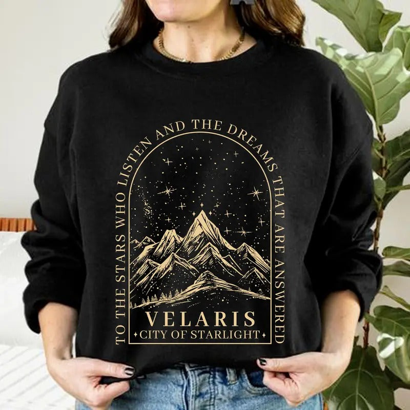 Retro Velaris Shirt, City of Starlight Shirt, The Night Court Shirt, Court Of Dreams Sweatshirt, Acotar Book Shirt, Gift For Bookworm