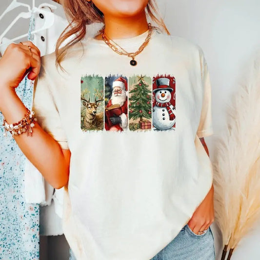 Retro Vintage Santa Christmas Shirt, Retro Christmas Shirts, Santa Claus Sweatshirt, Merry Christmas Shirt, Retro Santa T-shirt, Xmas Shirts