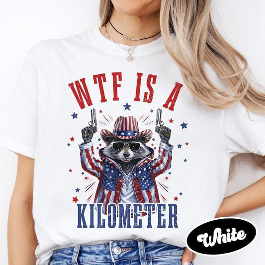 Retro WTF Is A Kilometer Raccoon Funny T-shirt, Funny Cringey USA Meme T-Shirt, USA Flag , Veteran Day Tee, Funny Gamer  T-shirt, sweater and Hoodie