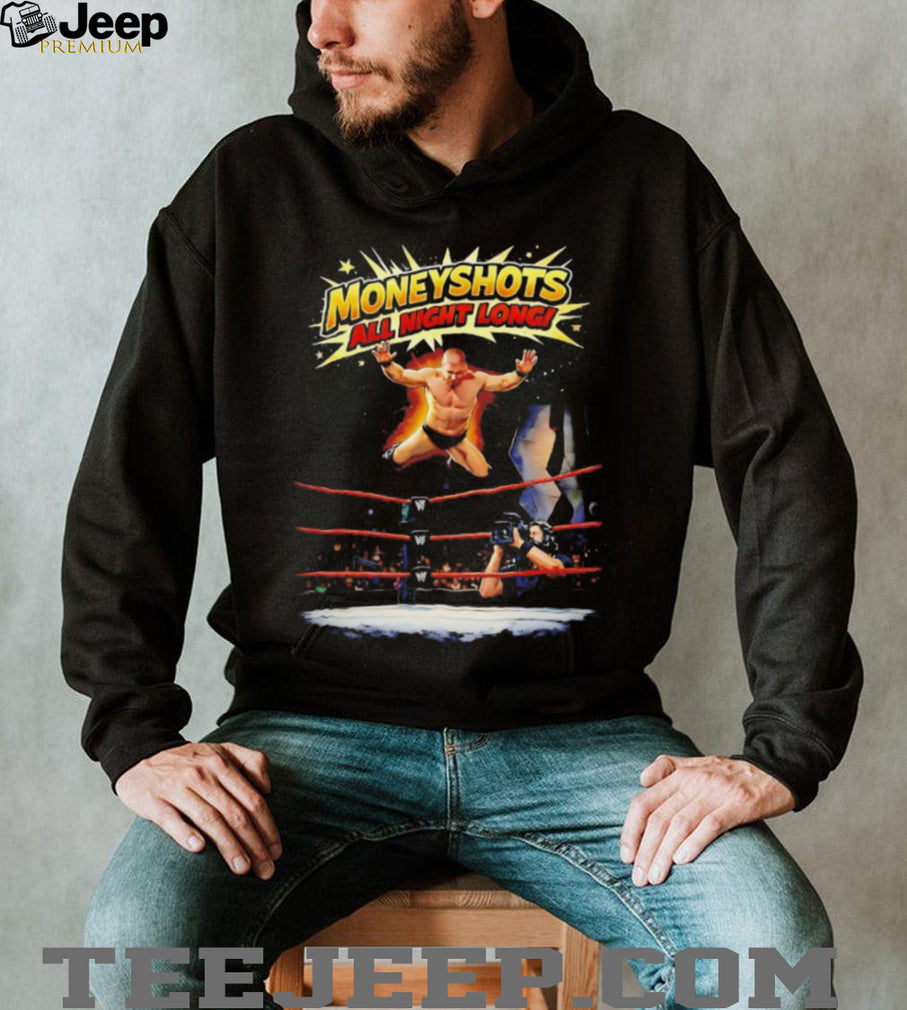 Retro Wrestling “Moneyshots All Night Long” Graphic Black T Shirt