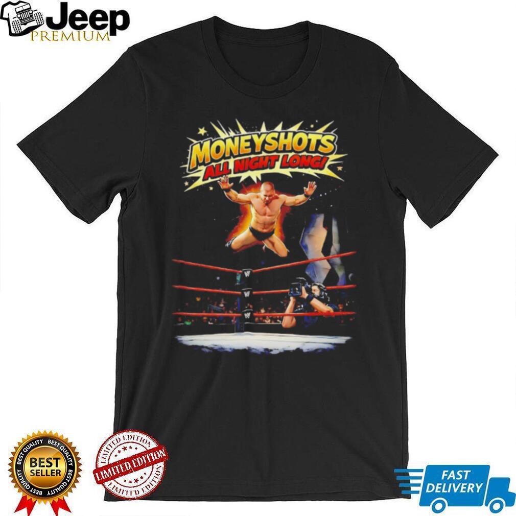Retro Wrestling “Moneyshots All Night Long” Graphic Black T Shirt