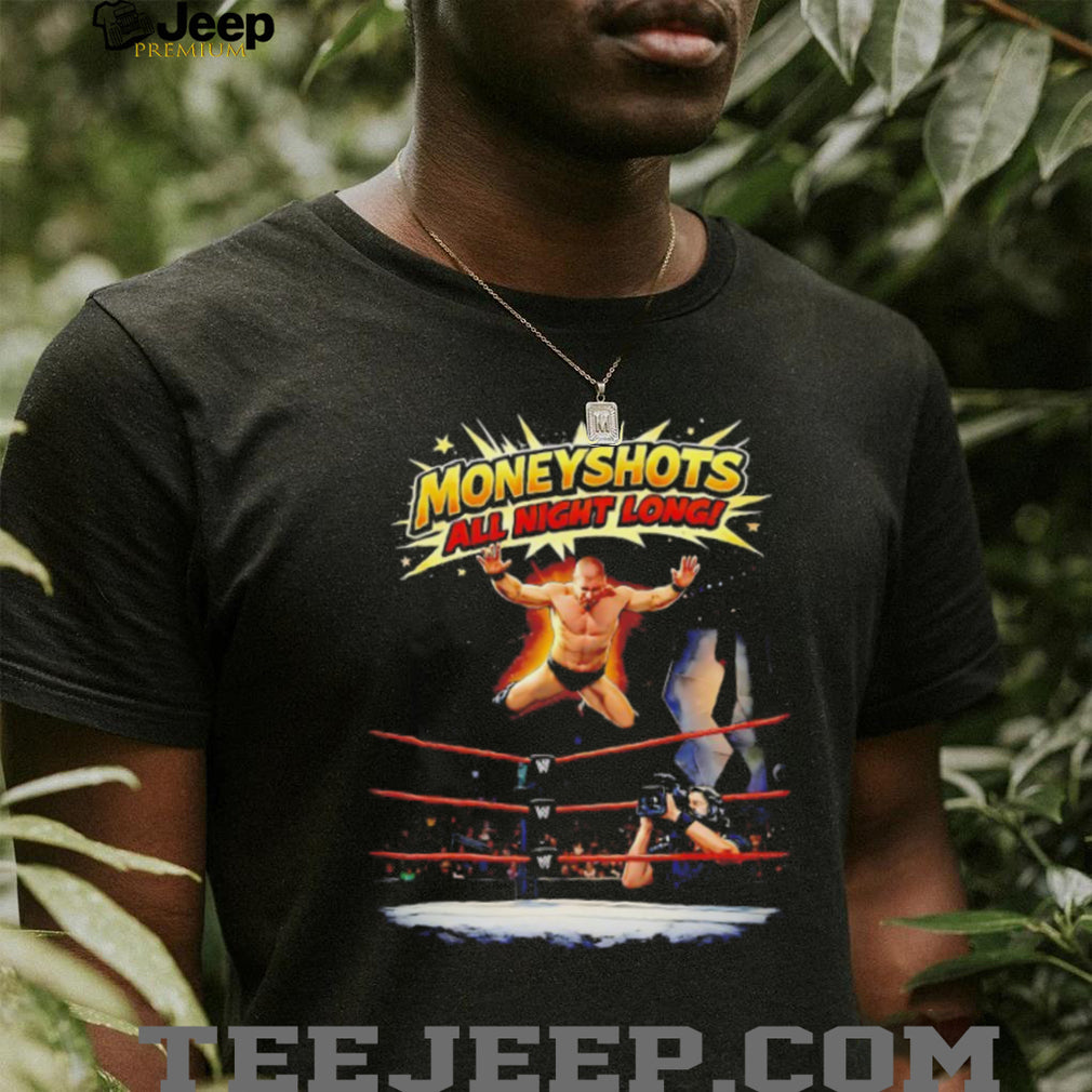 Retro Wrestling “Moneyshots All Night Long” Graphic Black T Shirt
